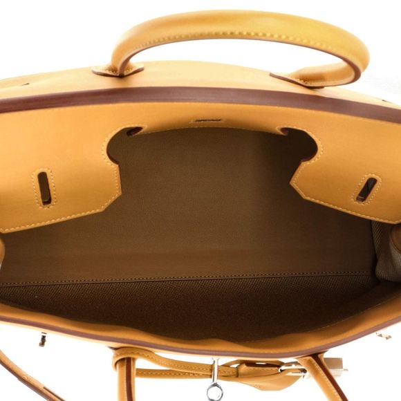 Hermes Fray Fray Birkin Bag Toile and Swift 35 Neutral - Picture 6 of 8